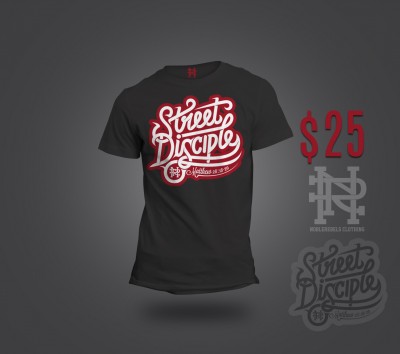 Teenager with blank white shirt