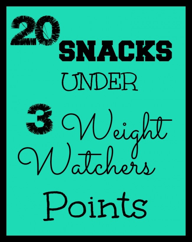 20 Snacks Under 3 Weight Watchers Points