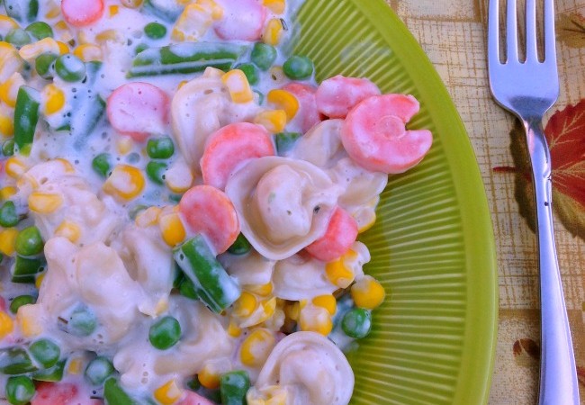 Easy Creamy Vegetable Tortellini Recipe