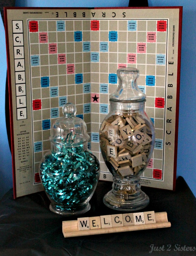 scrabble party welcome